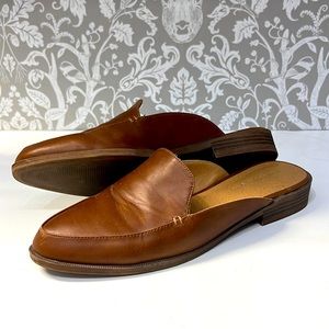 Madden Girl Brown Pleather Mules